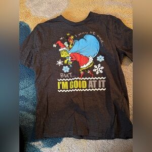 Kids Grinch Graphic T-Shirt - Gray